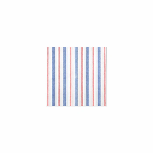 Vietri Papersoft Americana Stripe Cocktail Napkins