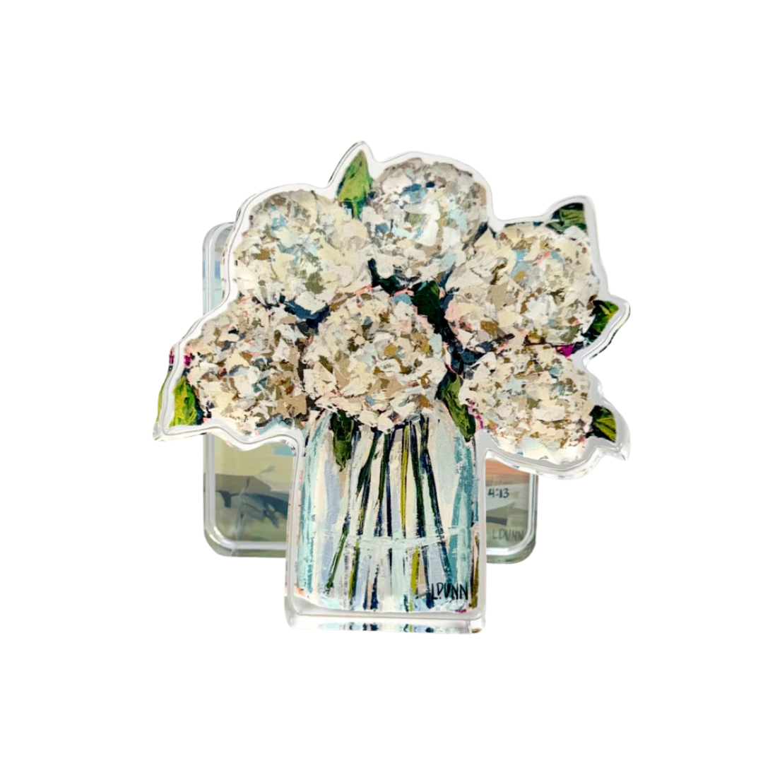 Lauren Dunn Hydrangeas in Cream Acrylic Floral
