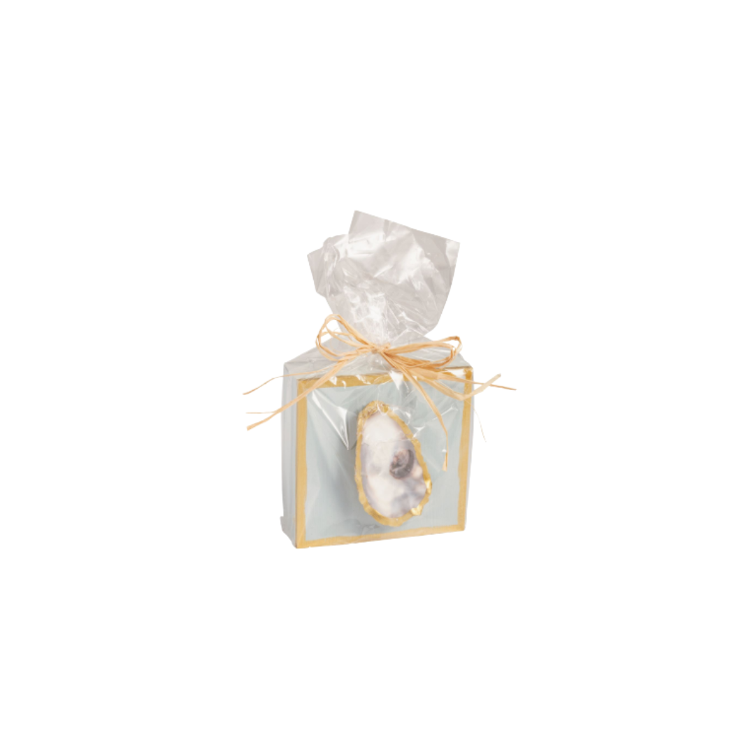 Lt Blue Oyster Shell Plaque