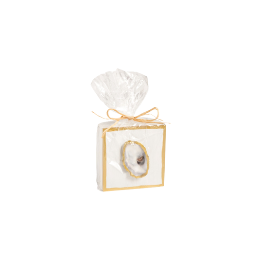 White Oyster Shell Plaque