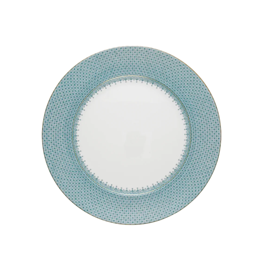 Mottahedeh Turquoise Lace Dinner Plate