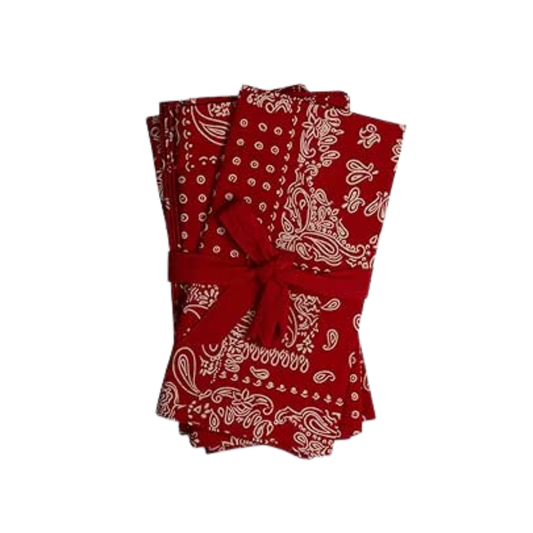 Red Bandana Napkin Set
