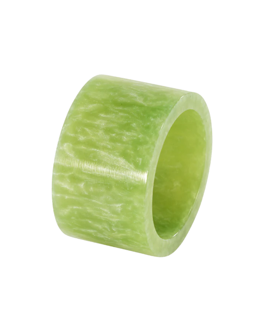 Marbled Band Green Napkin Ring