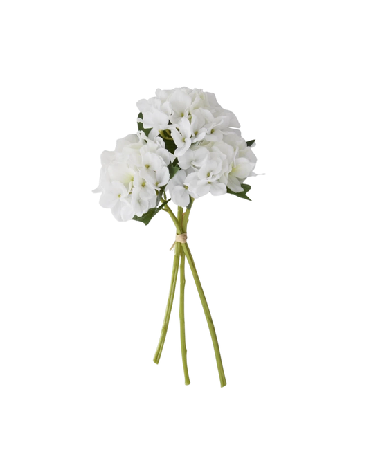 White Real Touch Hydrangea Bundle