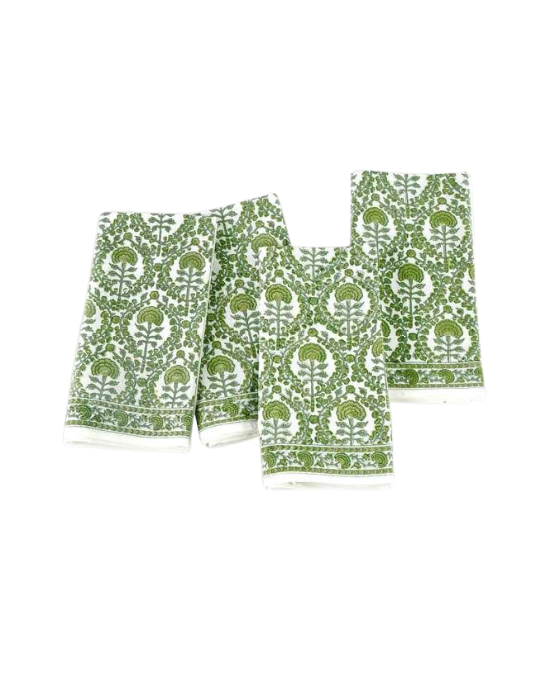 Pomegranate Caroline Green Napkins - Set of 4