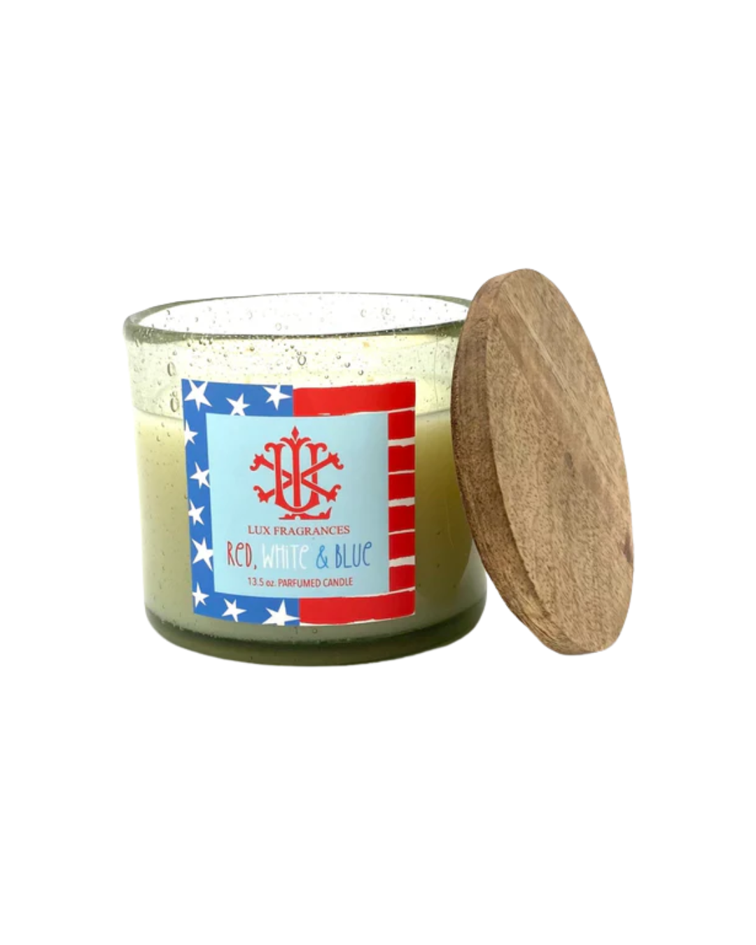 Lux Fragrances Red, White & Blue 13.5oz Candle