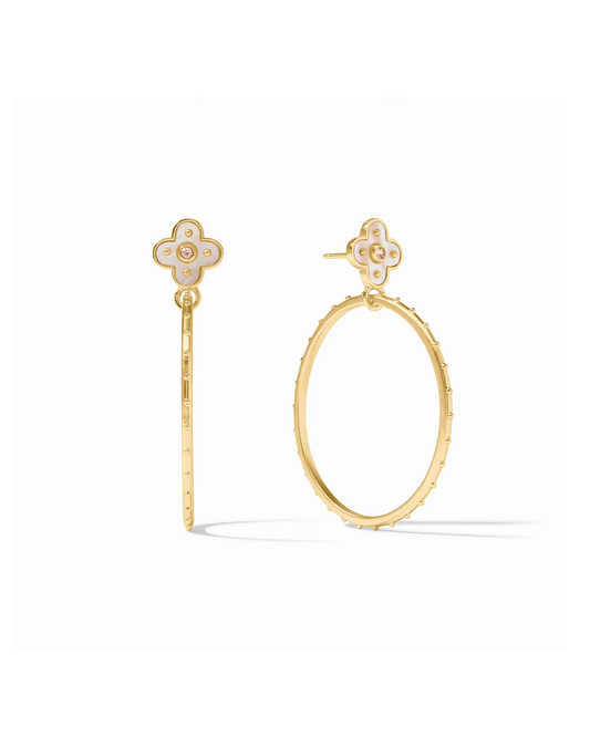 Julie Vos Colette Statement Earring - Gold - Champagne