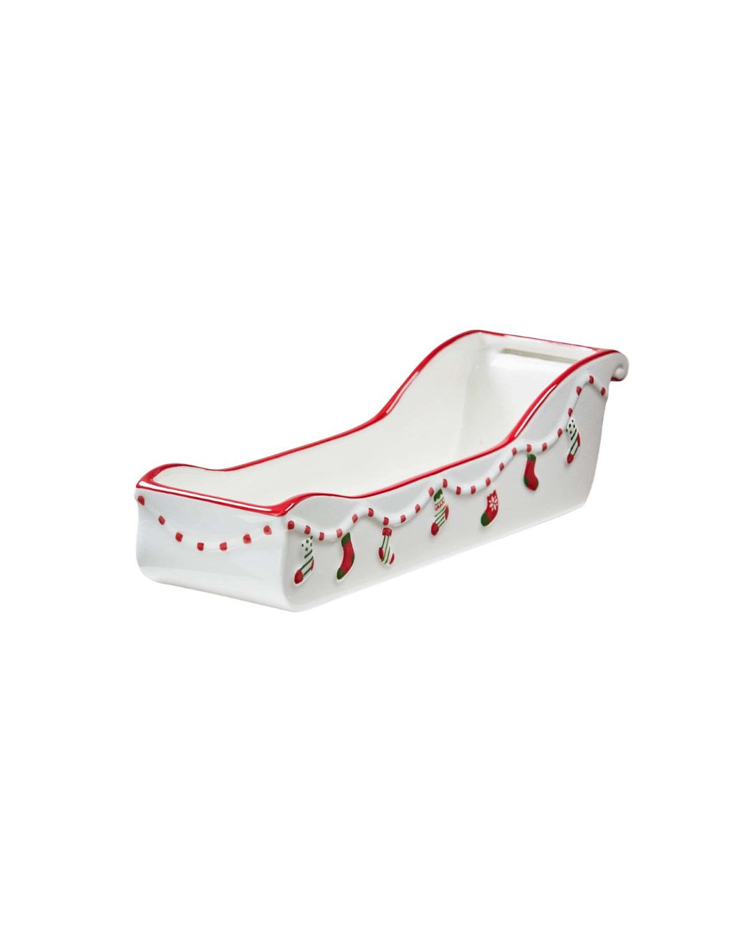 Holiday Cheer Sleigh Cracker Dish