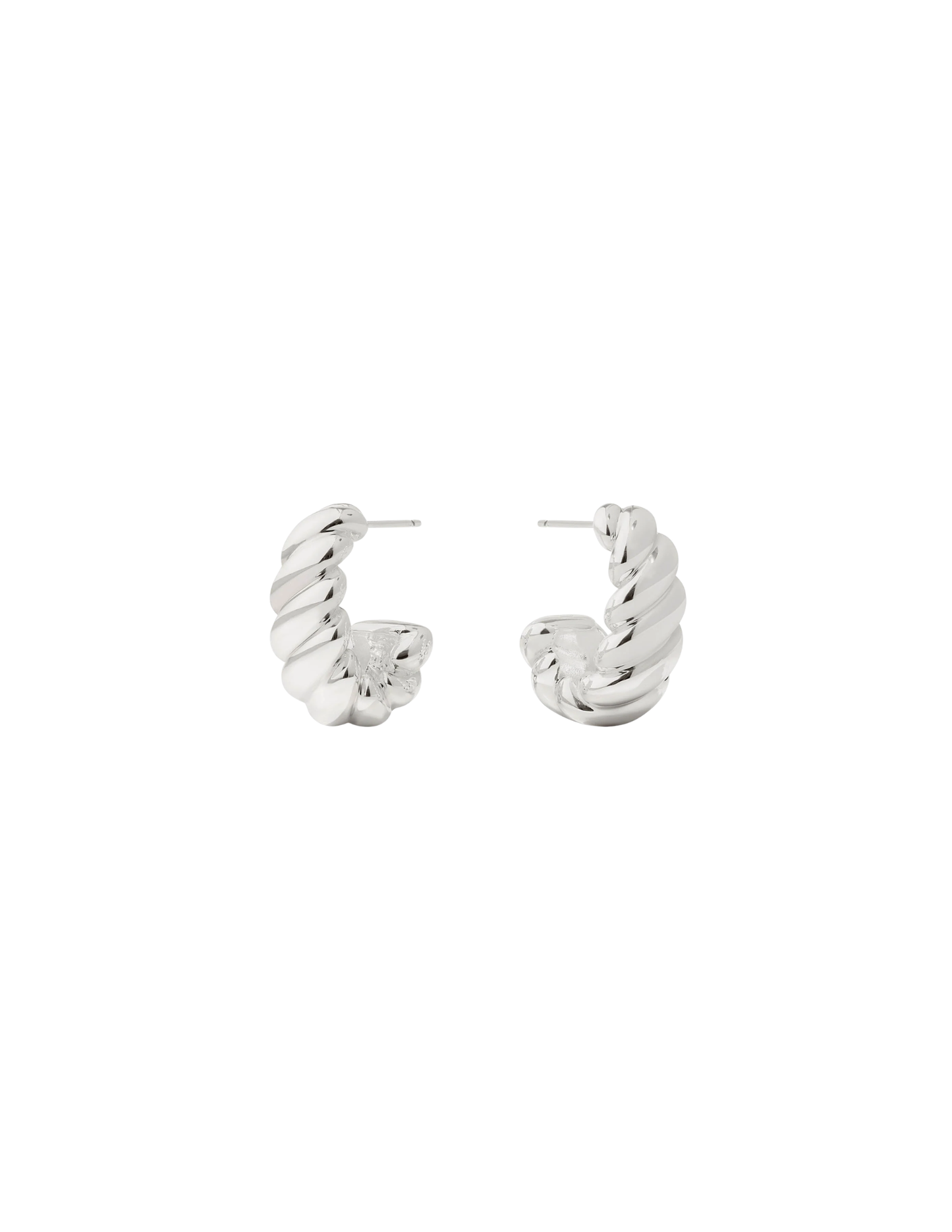 Julie Vos Ravello Statement Hoop - Silver
