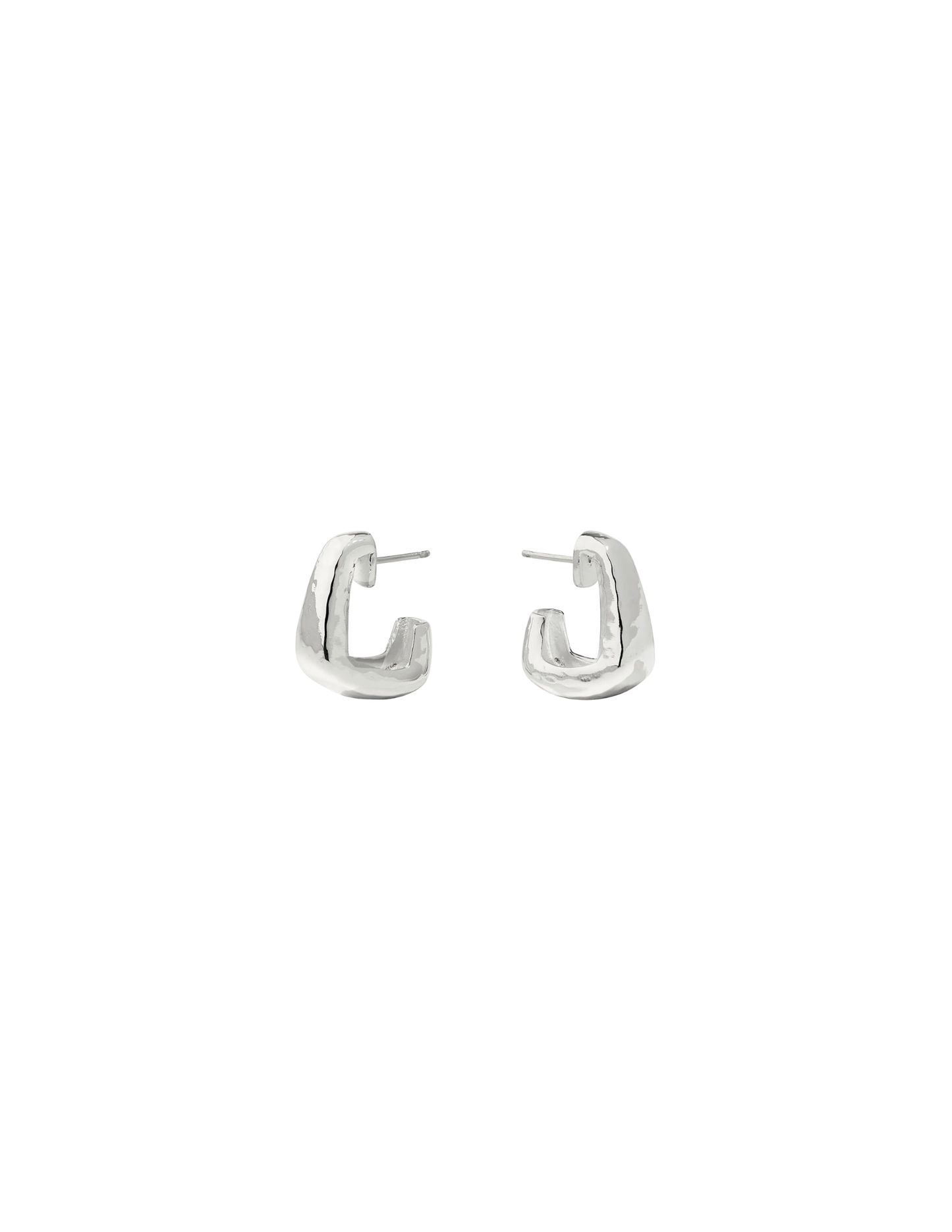 Julie Vos Sahara Hoop - Silver - S