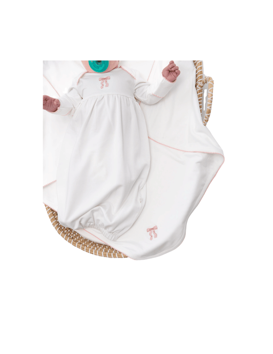 Pip Embroidered Blanket- Bow