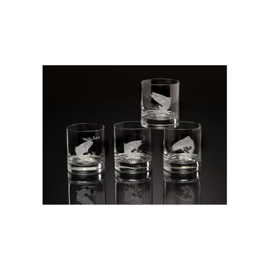 Flying Fish Double Old Fashioned Glasses
