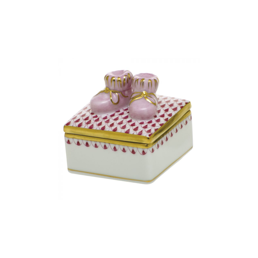 Baby Bootie Box - Raspberry