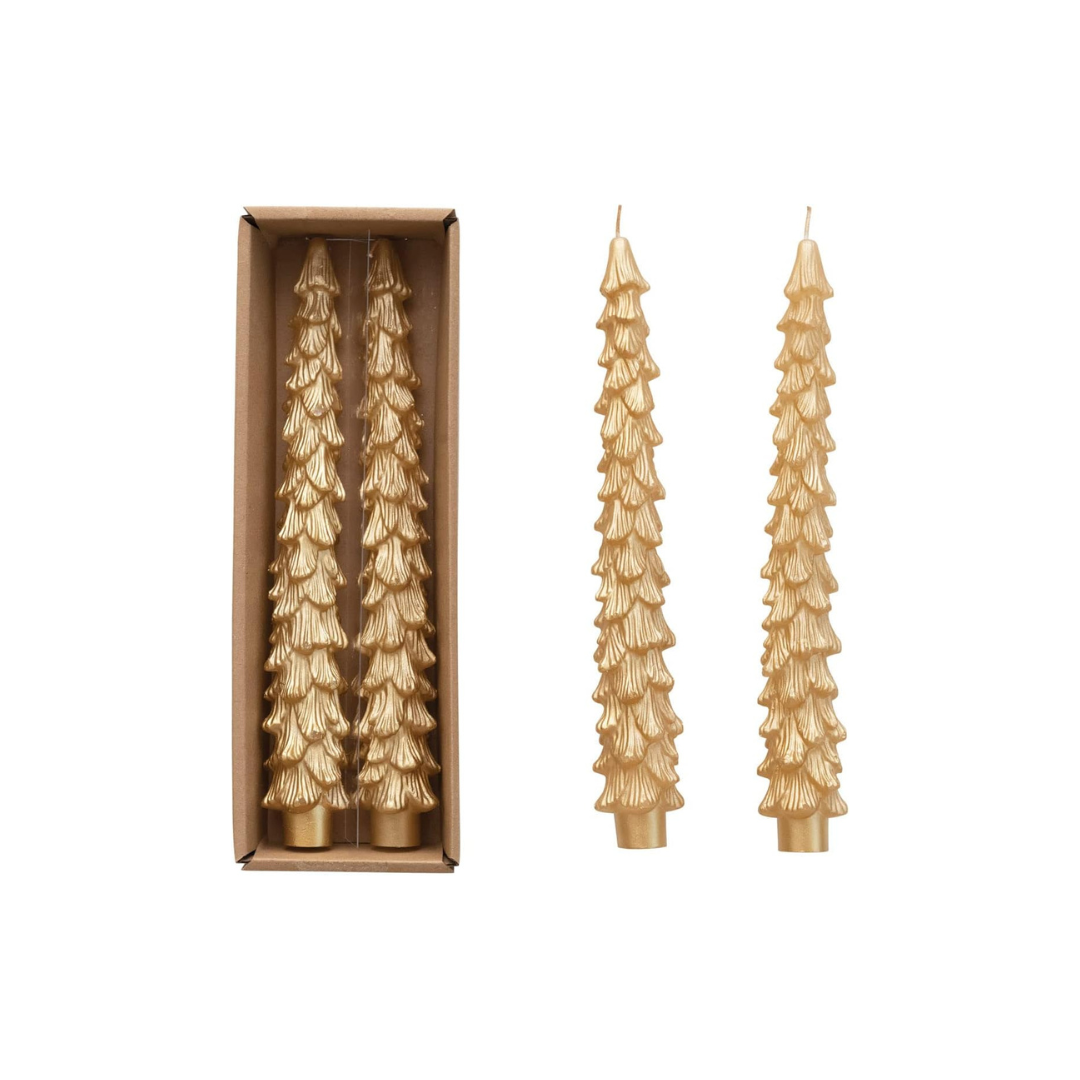 Unscented Tree Shaped Taper Candles