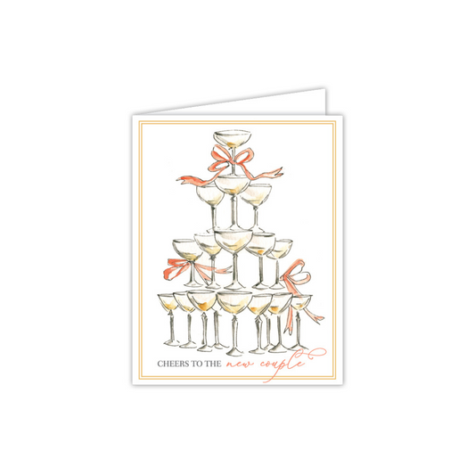 Cheers to the New Couple Greeting Card
