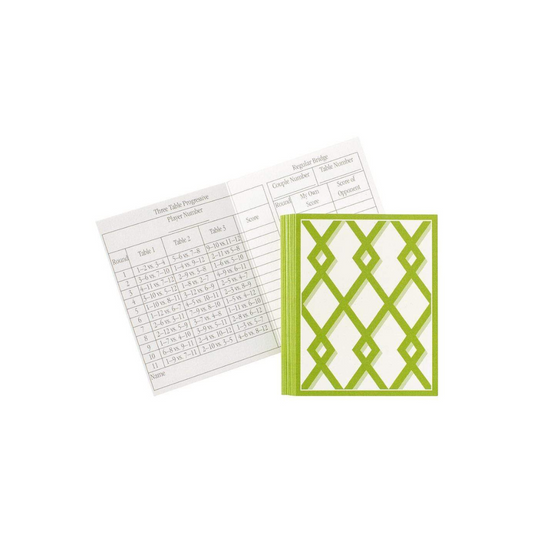 Caspari Trellis Bridge Tally Sheets