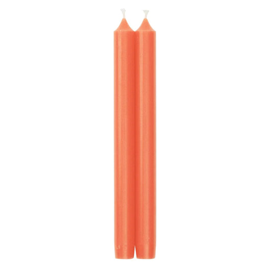 Caspari Coral Crown 10" Taper Candle - Pair