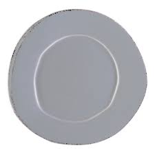 Vietri Lastra Gray American Dinner Plate