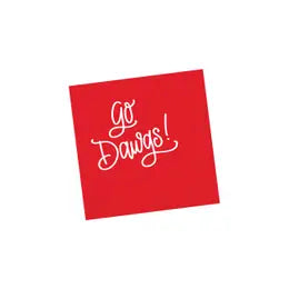 Go Dawgs! Red Napkins