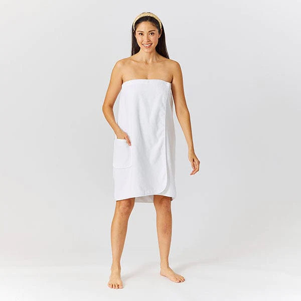 Women's Shower Wrap - White