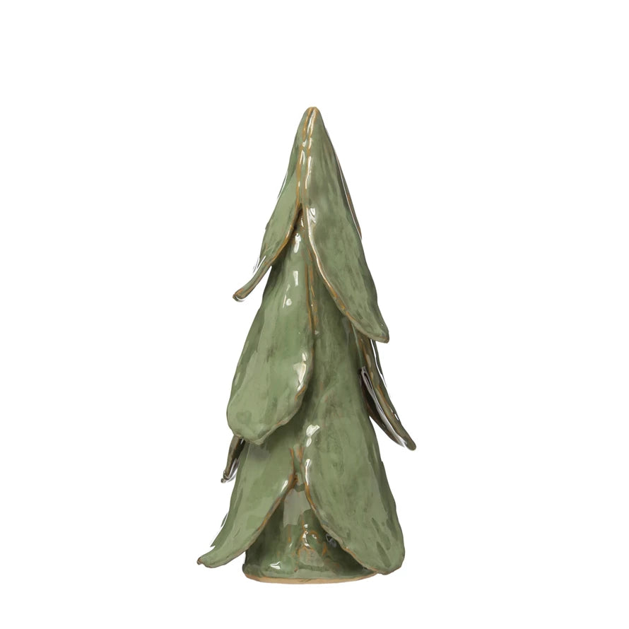 Handmade Green Pottery Tree